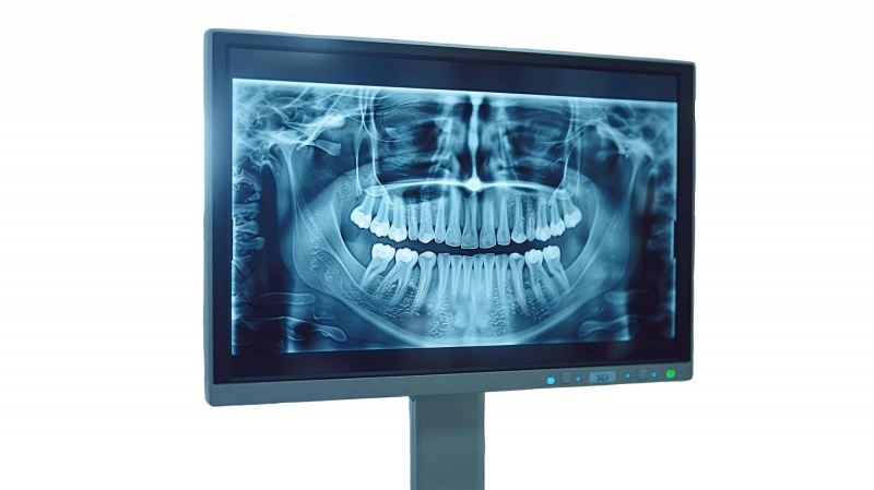 3D снимок зубов